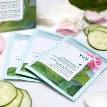 Load image into Gallery viewer, Rose Cucumber Shower Sheets